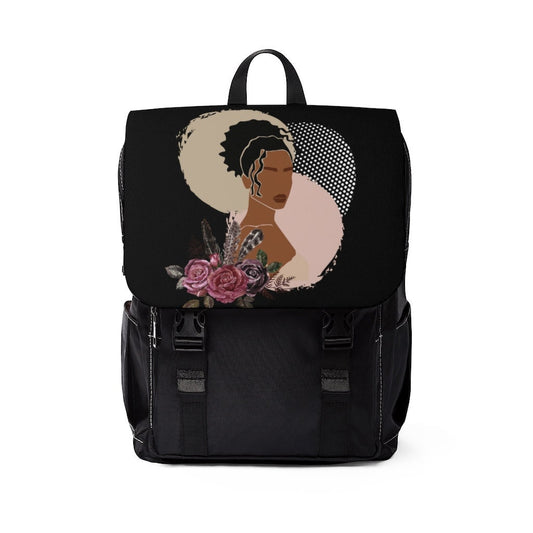 Black Girl Magic Casual Shoulder Backpack, Travel Backpack, canvas backpack, cute backpack, Black Owned Shops, African American Trav